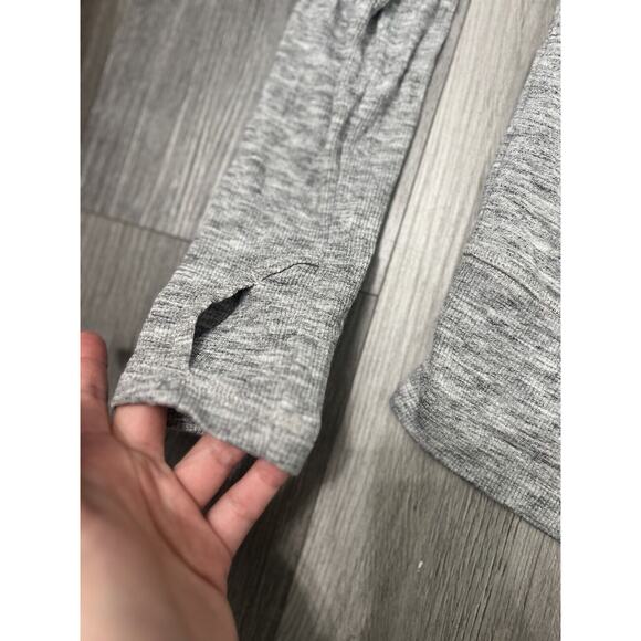 Athleta Super Soft Studio Barre Sweatshirt Lightweight Gray - Picture 6 of 9